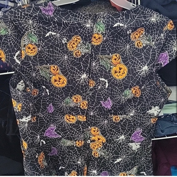 Hell Bunny Pumpkin Halloween Dress - Picture 2 of 2